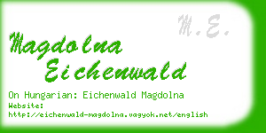 magdolna eichenwald business card